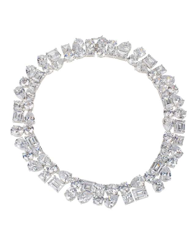 Cubic Zirconia Maharaja Necklace
